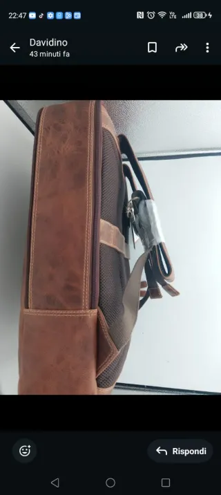 Zaino STILORD Pelle Marrone