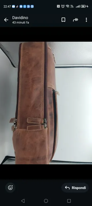 Zaino STILORD Pelle Marrone