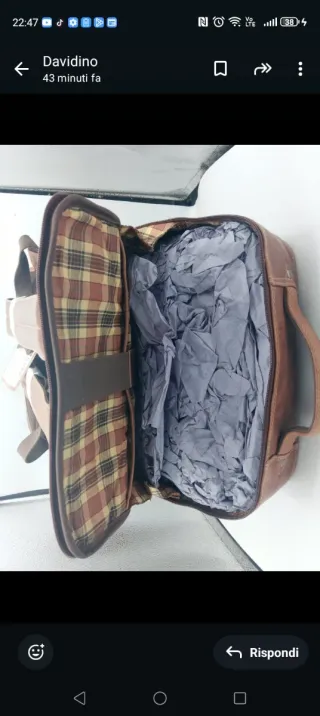 Zaino STILORD Pelle Marrone