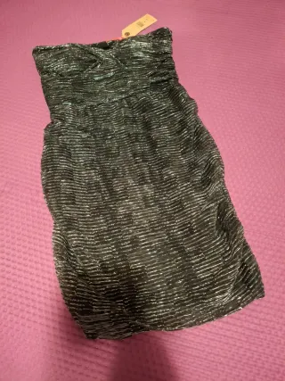 Abito Mini nero e argentato