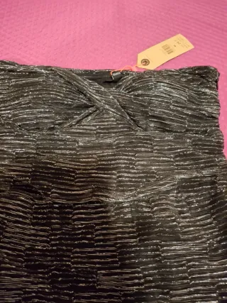 Abito Mini nero e argentato