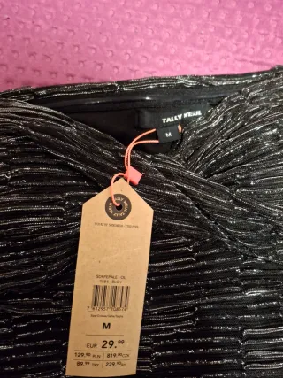 Abito Mini nero e argentato