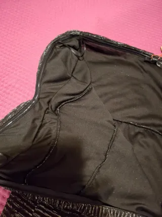 Abito Mini nero e argentato