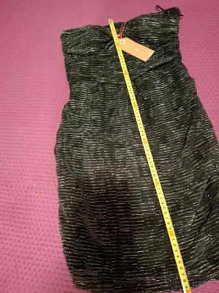 Abito Mini nero e argentato