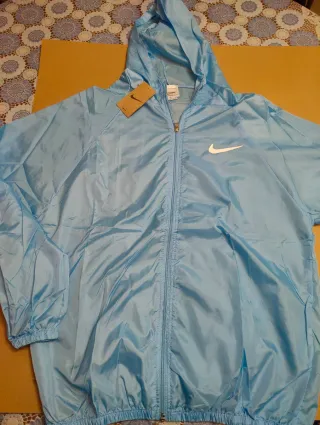 Giacca Nike running azzurra