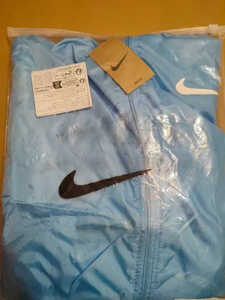 Giacca Nike running azzurra