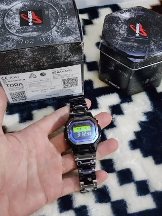 Reloj G-Shock casio gmwB5000 acero y titanio