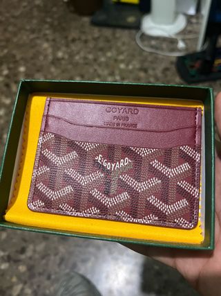 Tarjetero Goyard Rojo