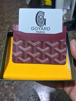 Tarjetero Goyard Rojo