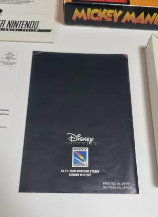🇪🇺🇪🇸 Mickey Mania Super Nintendo SNES supernes