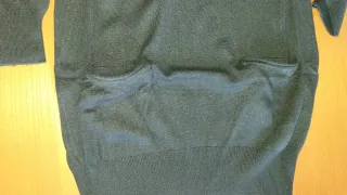 Vestito nero taglia unica con tasche