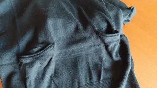 Vestito nero taglia unica con tasche