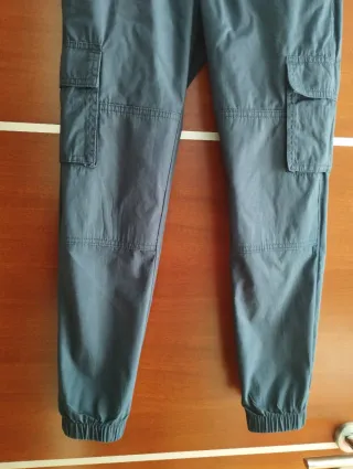 Pantaloni cargo bambino blu 140 cm