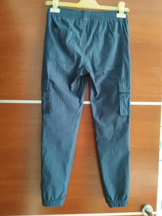 Pantaloni cargo bambino blu 140 cm