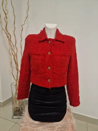 Chaqueta Roja Tweed