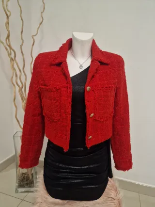 Chaqueta Roja Tweed