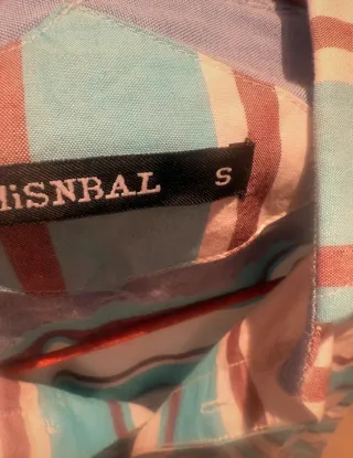 Camisa rayas azul y blanco talla S