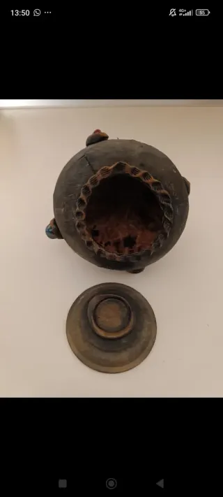 Porta incenso gufo e gnomo in ceramica