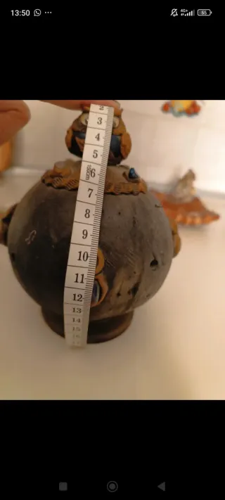 Porta incenso gufo e gnomo in ceramica