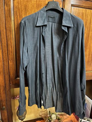 Camicia Sisley Uomo Grigia