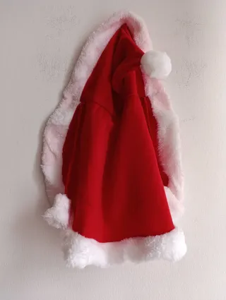 Mantellina Natalizia rossa per cani/gatti tg M