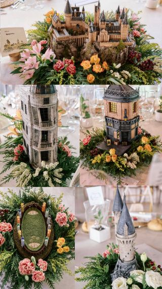 Maquetas Harry Potter pintadas a mano