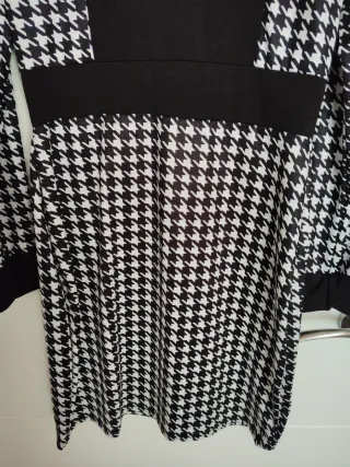 Vestido estampado pata de gallo