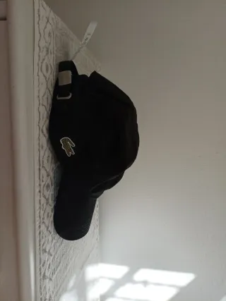 Gorra Lacoste Negra Hombre