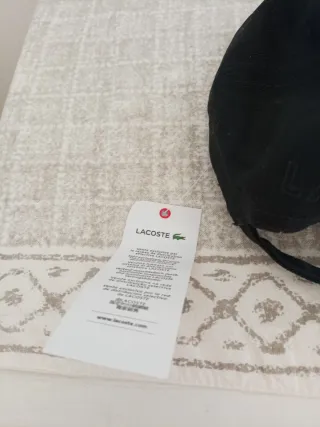 Gorra Lacoste Negra Hombre