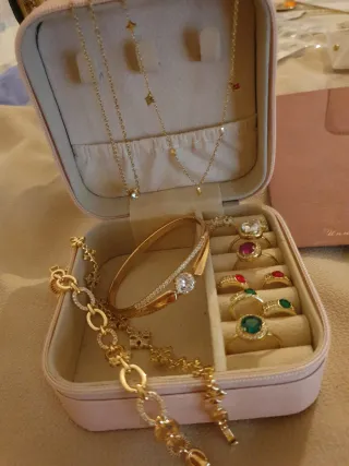 Lote Joyería Chapada en Oro