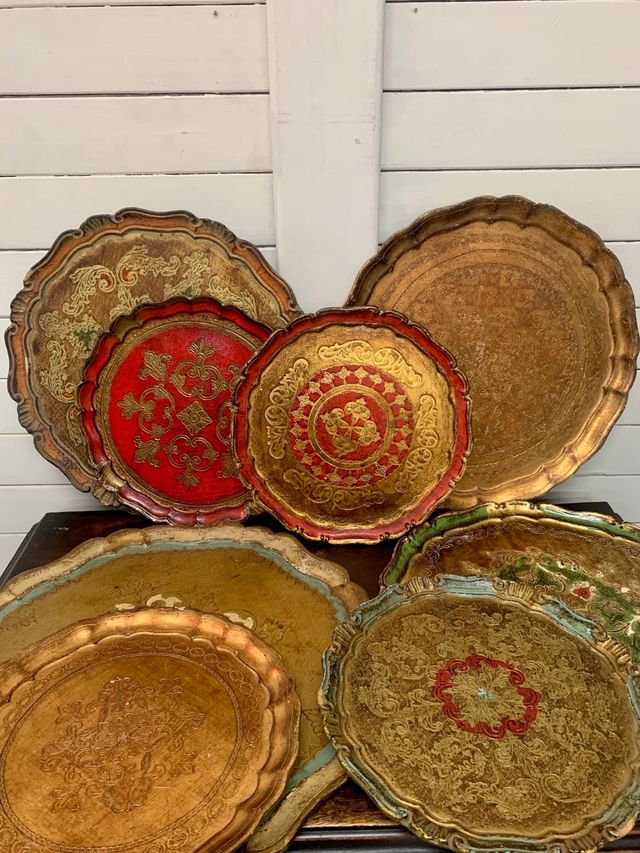 Bandejas de madeira. Vintage. Preço por unidade