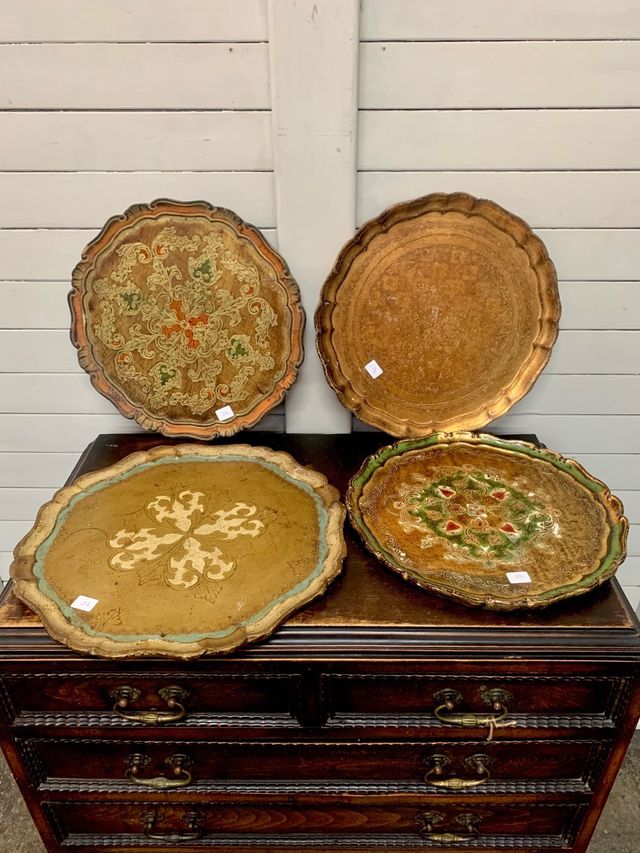 Bandejas de madeira. Vintage. Preço por unidade