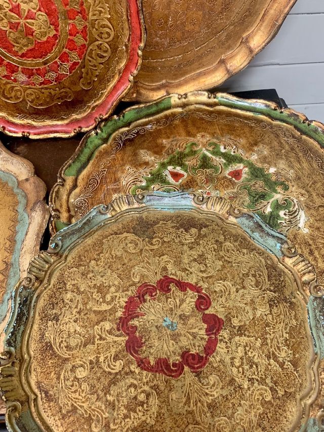 Bandejas de madeira. Vintage. Preço por unidade