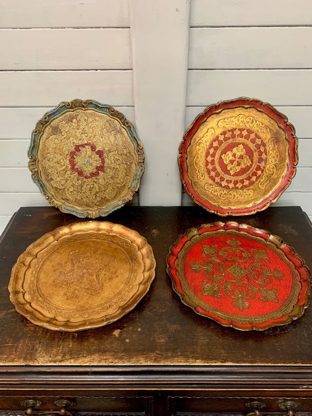 Bandejas de madeira. Vintage. Preço por unidade