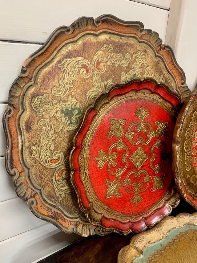 Bandejas de madeira. Vintage. Preço por unidade