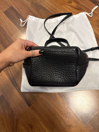 Bolso Bimba y Lola Negro Piel Texturizada