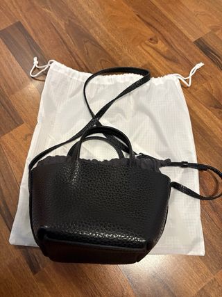 Bolso Bimba y Lola Negro Piel Texturizada