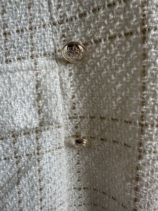 Abito Tweed Bianco e Oro