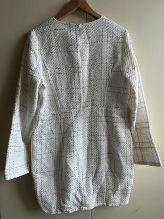 Abito Tweed Bianco e Oro