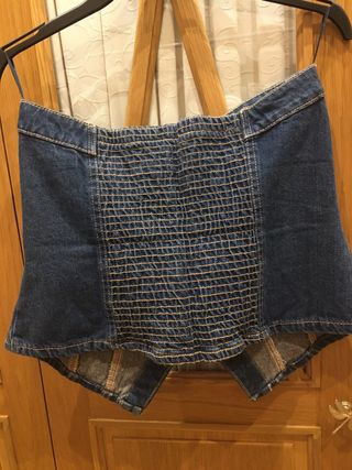 Top vaquero Zara sin estrenar