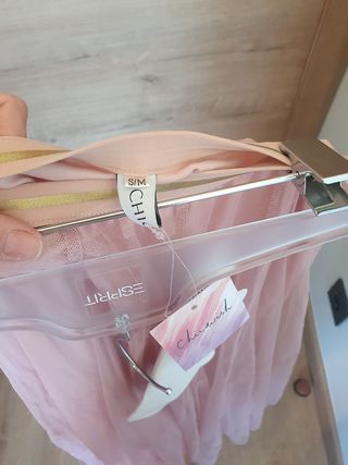 Falda tul rosa nueva talla S/M