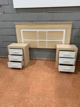 Pack Cabecero + 2 Mesitas de Noche