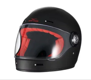 Casco Moto Guzzi MRV Negro y Rojo