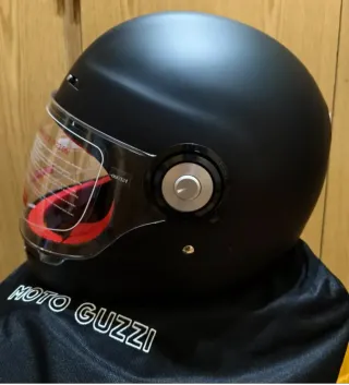 Casco Moto Guzzi MRV Negro y Rojo