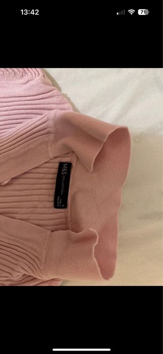 Camiseta rosa de manga larga