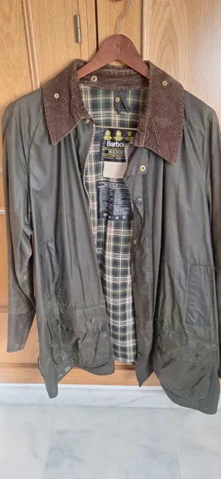 Chaqueta Barbour Verde y Marrón