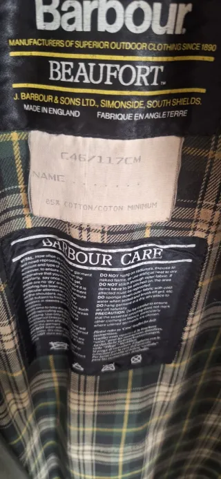 Chaqueta Barbour Verde y Marrón