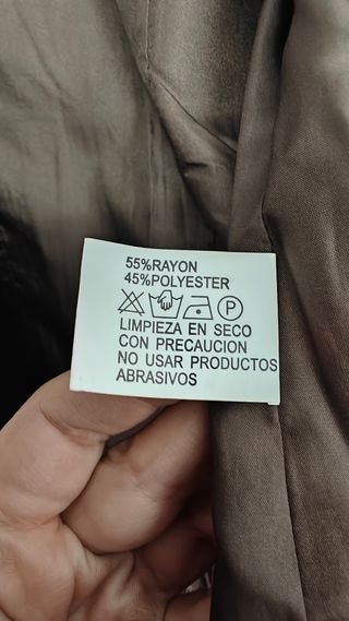 Chaqueta corta Estampado Paisley Marrón T44 Nueva