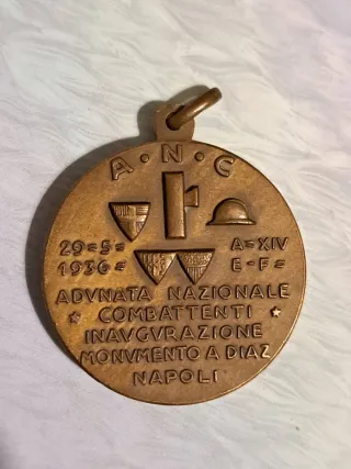 Medaglia Adunata Nazionale Combattenti 1936