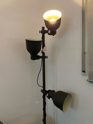 Lámpara de pie 3 focos metal